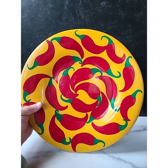 Decorative Chili Themed Wall Plate - Picture 9 of 10